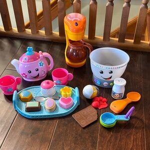 Colorful Kids Tea and Coffee Play Set